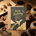Aviation Birthday Greeting Card – Pilot & Airplane Theme