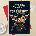 Aviation Birthday Greeting Card – Pilot & Airplane Theme