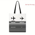 Travel-Themed Tote Bag – Double-Sided Printed Design