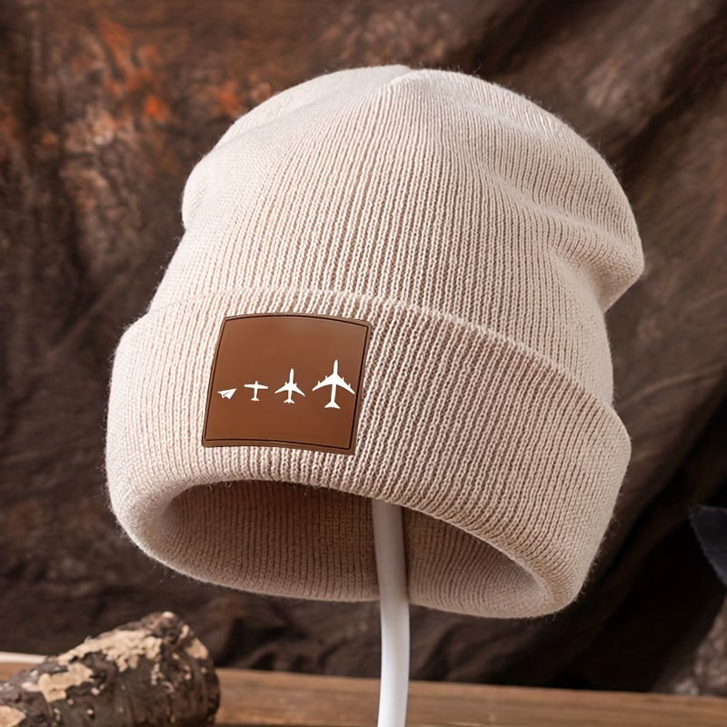 Airplane Evolution Knit Beanie – Aviation Winter Hat